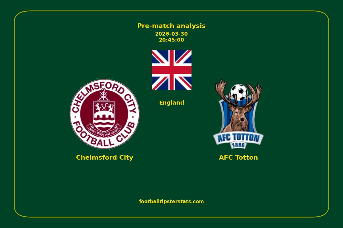 Pre-match analysis: Chelmsford City vs AFC Totton on 2026-03-30